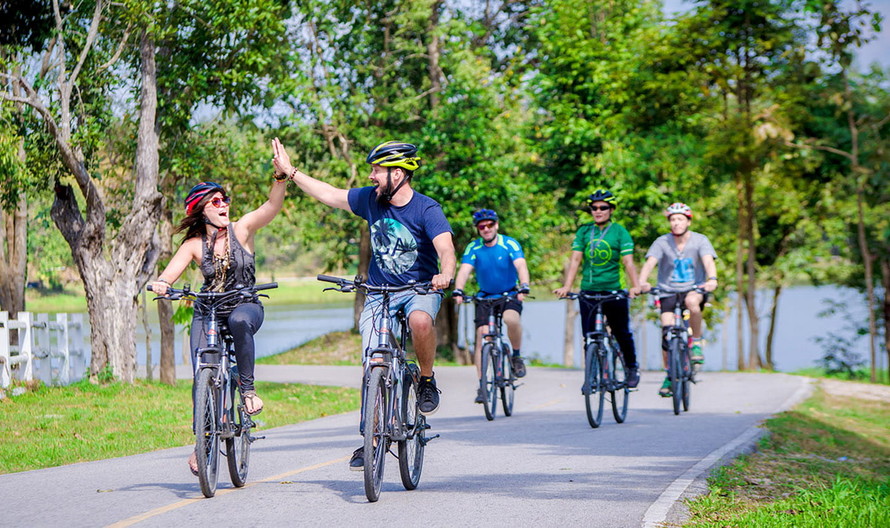 Cycle Through Scenic Landscapes