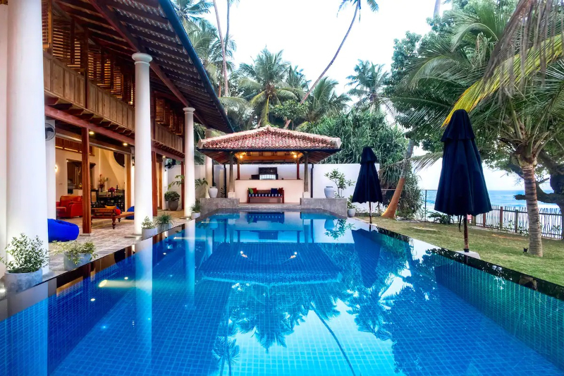 Blue Haven a Beachfront Villa in Thalpe, Sri Lanka