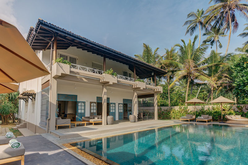 Unawatuna Beach Villa a Large Beachfront Villa Located in Unawatuna, Sri Lanka