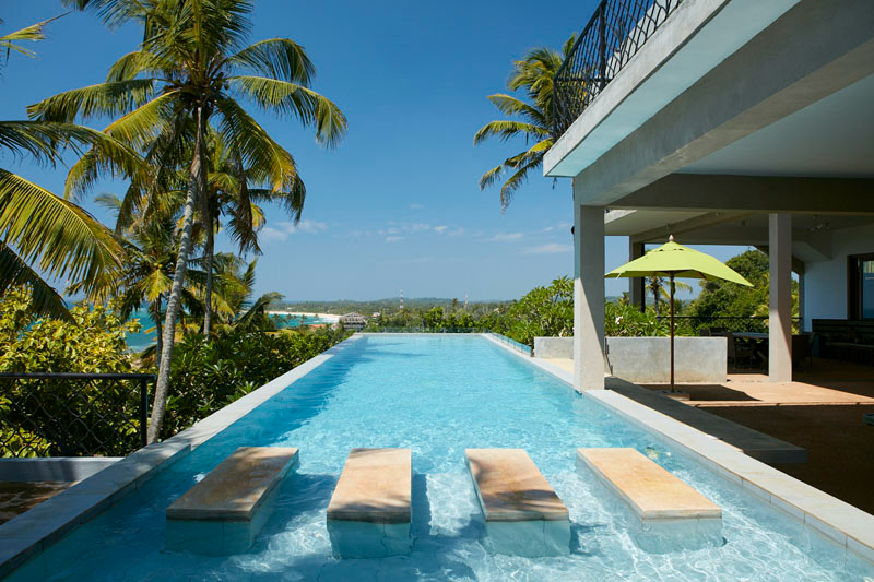 Villa A a Beachfront Villa with Pool in Mirissa, Sri Lanka