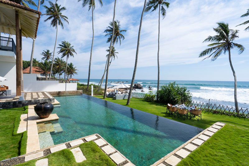 SW a stunning Beachfront Villa in Unawatuna, Sri Lanka