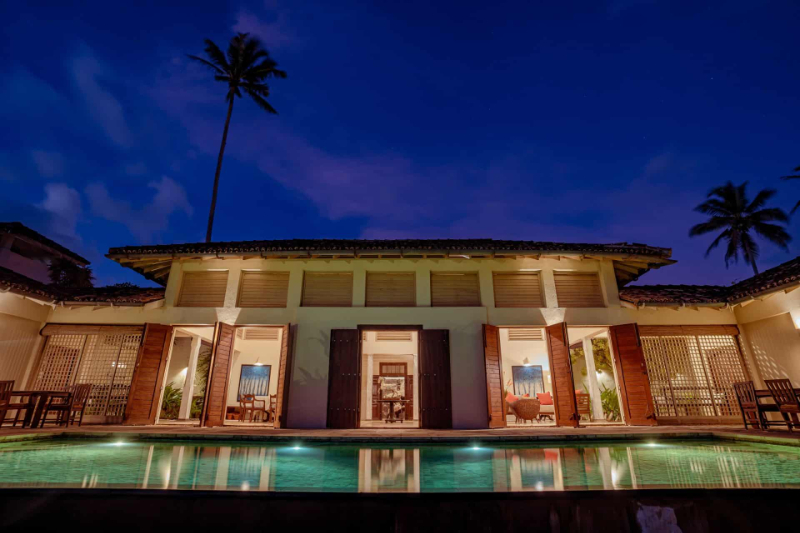 Villa Wijaya a Beachfront Villa with Pool in Galle, Sri Lanka