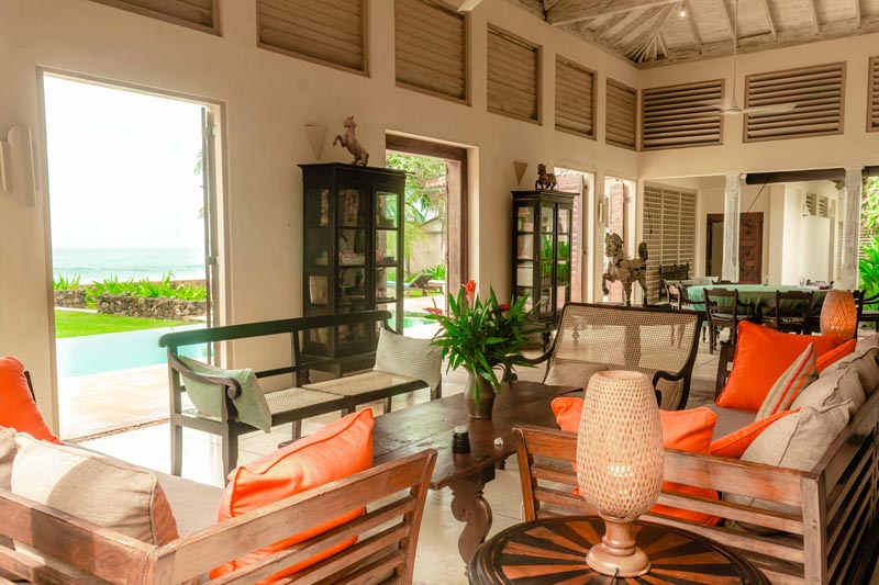 Villa Wijaya a Beachfront Villa with Pool in Galle, Sri Lanka