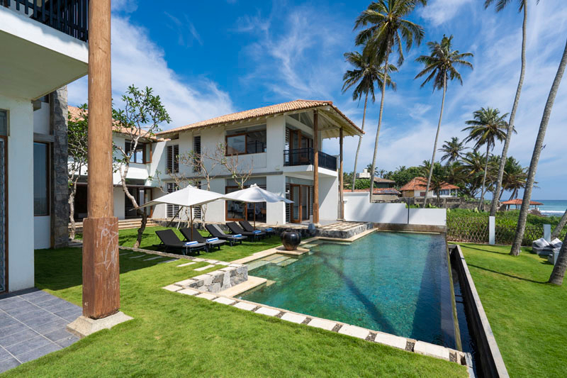 SW a stunning Beachfront Villa in Unawatuna, Sri Lanka