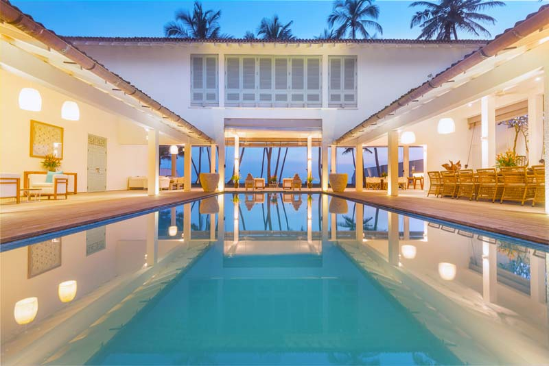 Villa White Beach a Stunning Beachfront Villa with Pool in Thalpe, Sri Lanka