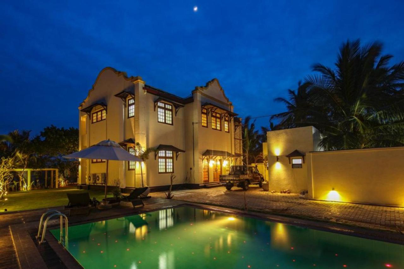 Boossa Beach Villa a Colonial Style Beachfront Villa in Galle, Sri Lanka