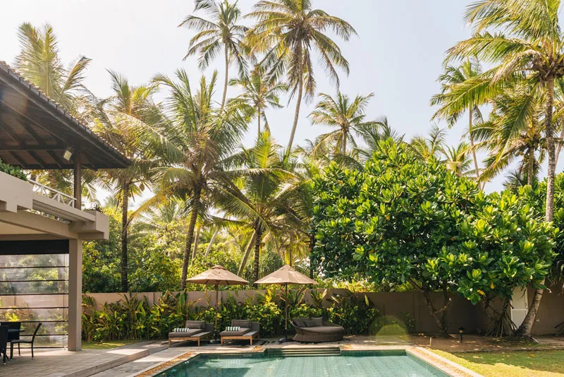 Unawatuna Beach Villa a Large Beachfront Villa Located in Unawatuna, Sri Lanka