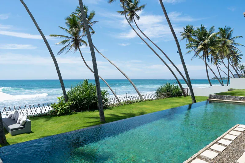 SW a stunning Beachfront Villa in Unawatuna, Sri Lanka