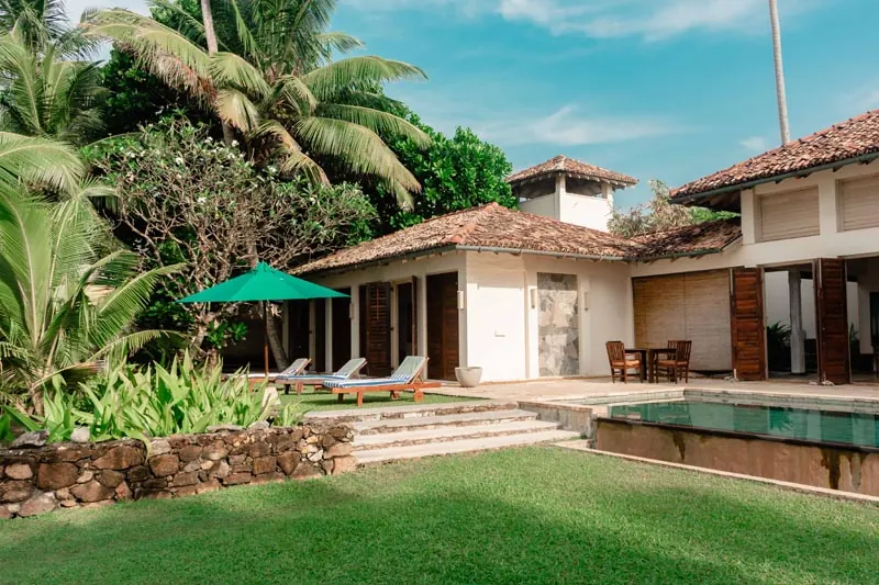 Villa Wijaya a Beachfront Villa with Pool in Galle, Sri Lanka