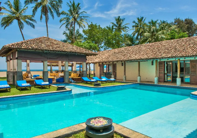 Thalpe Blue Beach Villa a Luxurious Beachfront Villa in Thalpe, Sri Lanka