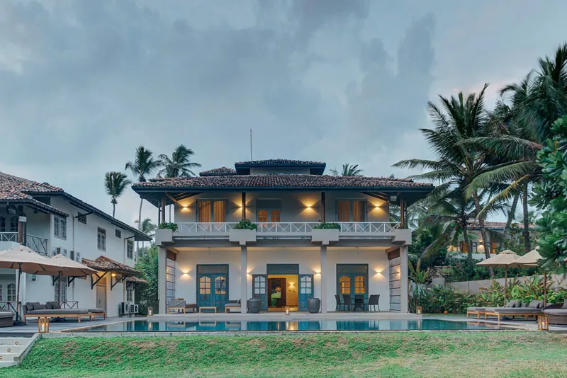 Unawatuna Beach Villa a Large Beachfront Villa Located in Unawatuna, Sri Lanka