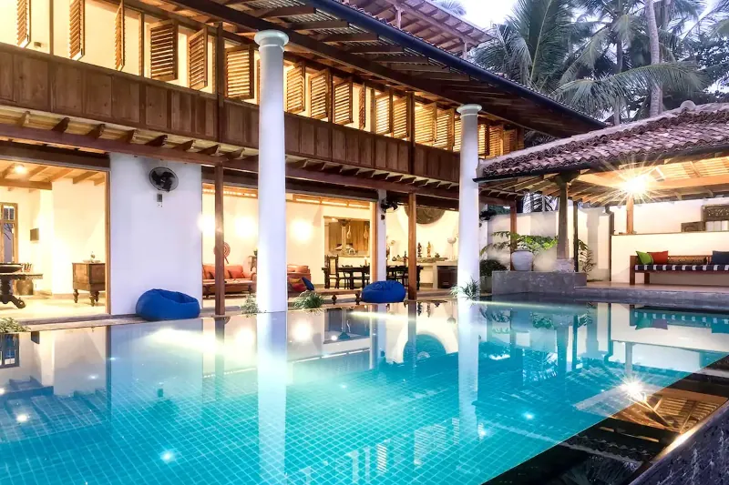 Blue Haven a Beachfront Villa in Thalpe, Sri Lanka