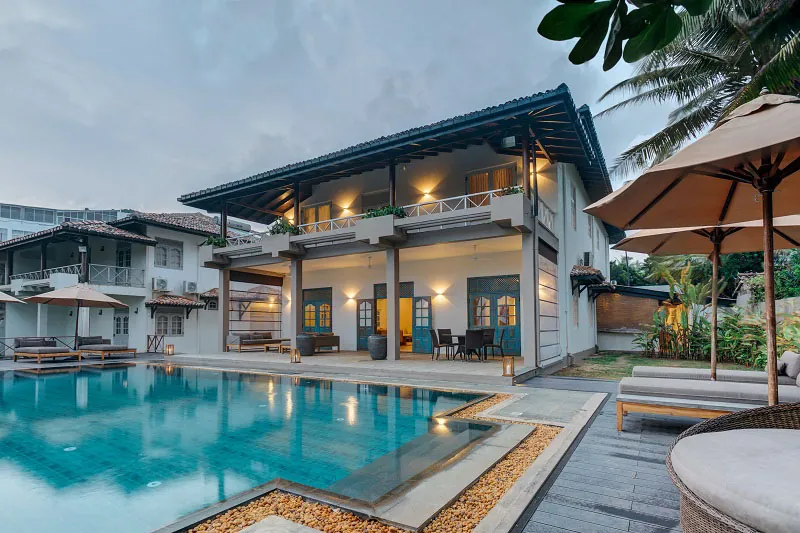 Unawatuna Beach Villa a Large Beachfront Villa Located in Unawatuna, Sri Lanka
