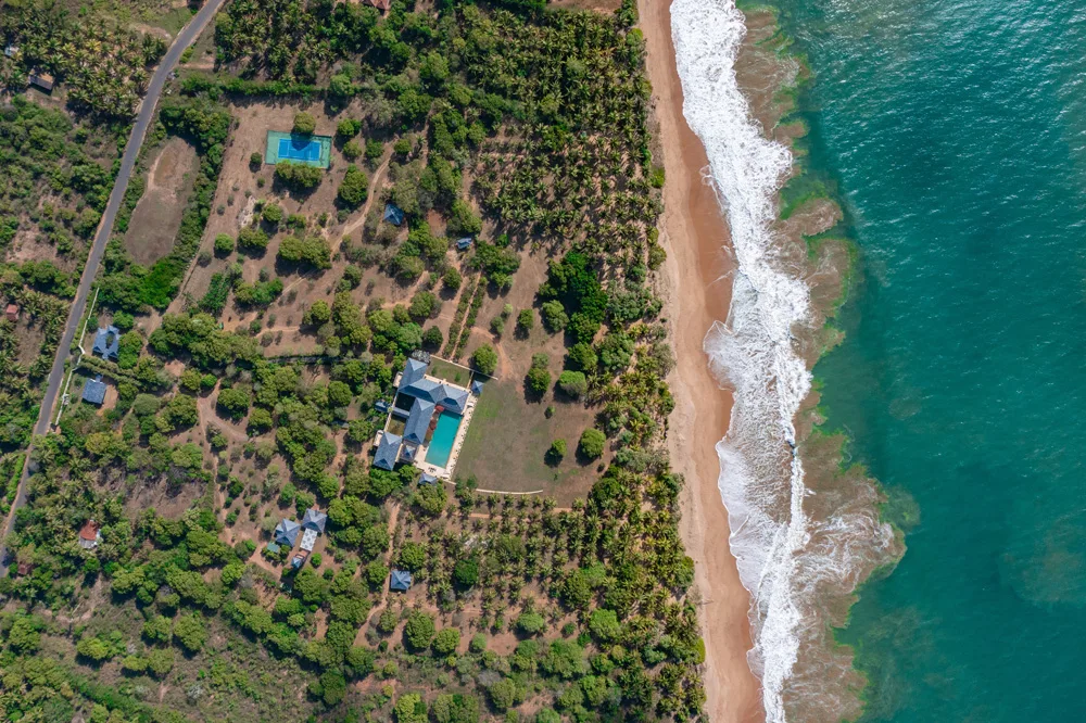 The Beach and the Estate Grounds
