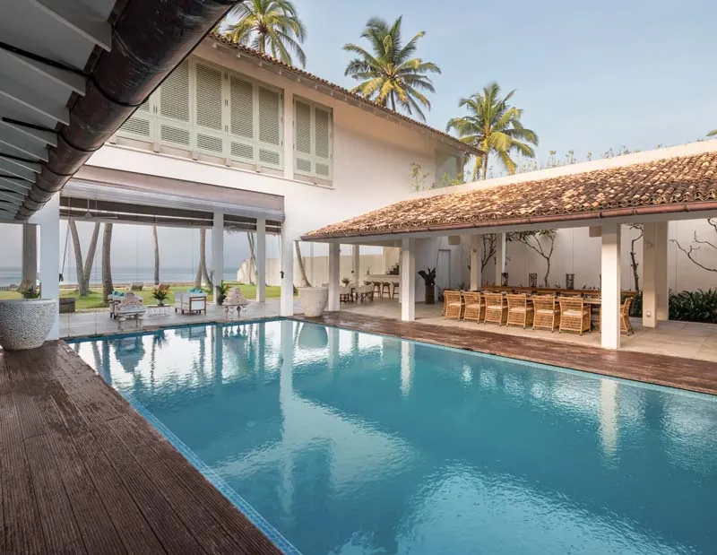 Villa White Beach a Stunning Beachfront Villa with Pool in Thalpe, Sri Lanka photo 4